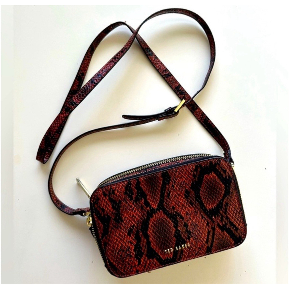 Ted Baker London Stina Camera Bag Brown Faux Leather - Picture 7 of 8